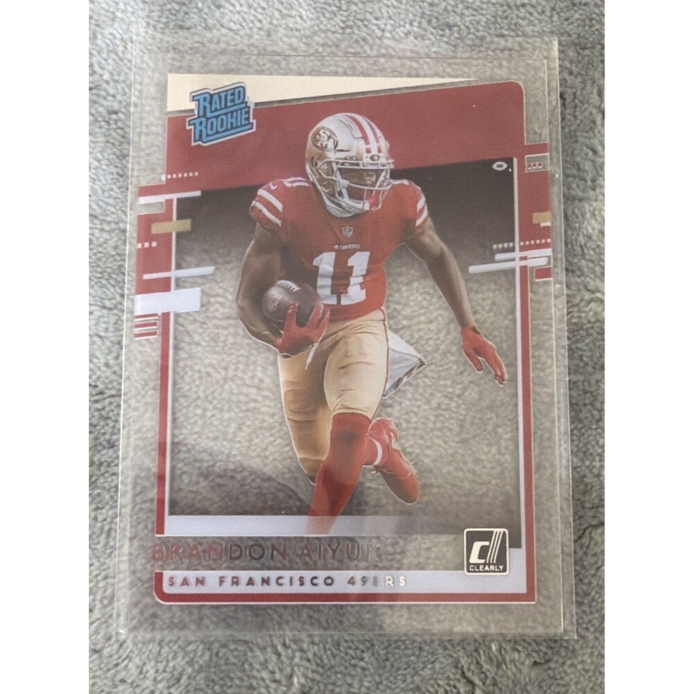 2020 Panini Chronicles - Clearly Donruss Rated Rookie Brandon Aiyuk #RR-BA (RC)
